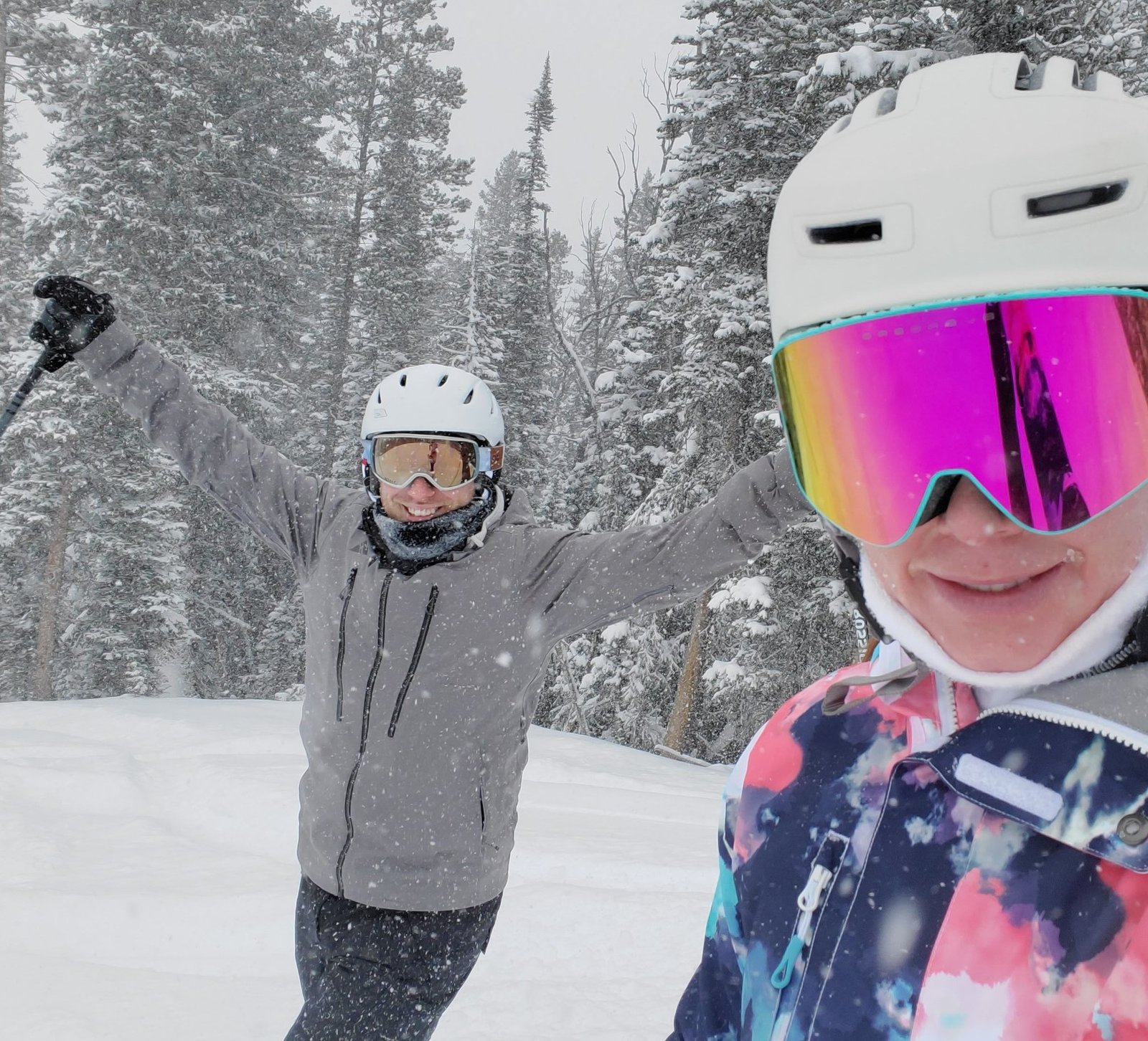 Palmer Looking at Montana Lake with Dog