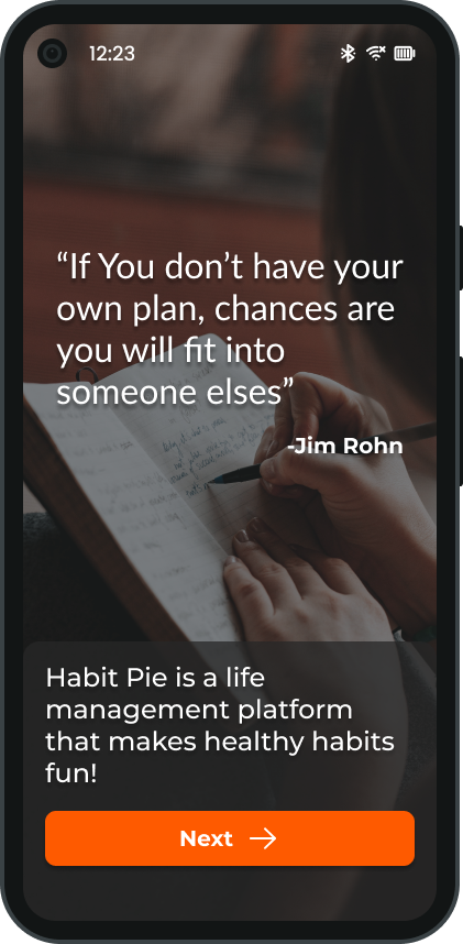 Prototype onboarding screen