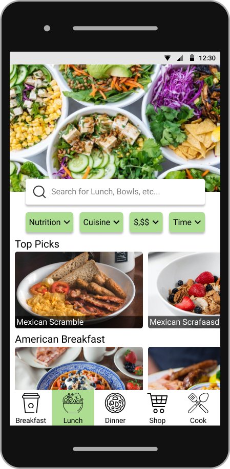 Prototype Lunch Screen