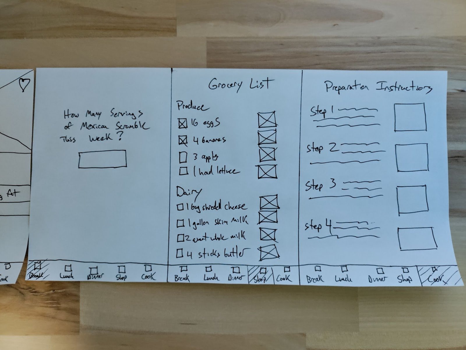 Paper Prototype Right